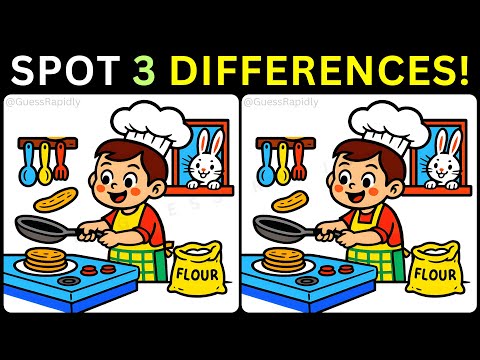 👁️Your Mission: Locate Three Sneaky Changes⏰【#431 Brain Game Challenge Find 3 Differences】