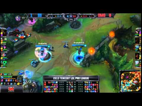 OMG vs SS|  Game 2 |  LPL Spring 2015 | OMG vs Team Snake