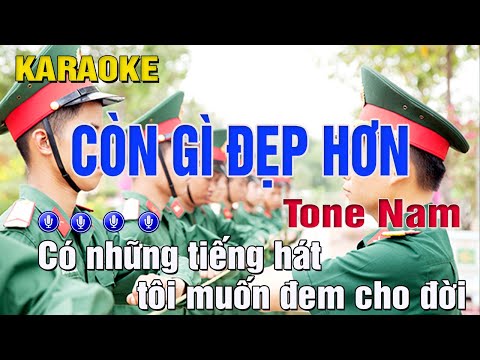 KARAOKE Còn Gì Đẹp Hơn Tone Nam - Nguyễn Hùng (C#) Beat Phối Mới Dễ Hát | Trung Hiếu Karaoke