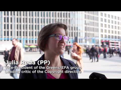 Julia Reda interview before Berlin demonstrations on article 13 Video