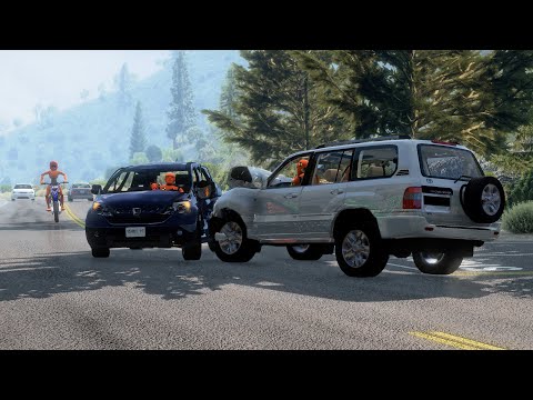 BeamNG Drive - Realistic Car Crashes #3