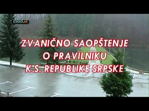 ZVANICNO SAOPSTENJE O PRAVILNIKU KS REPUBLIKE SRPSKE 2018