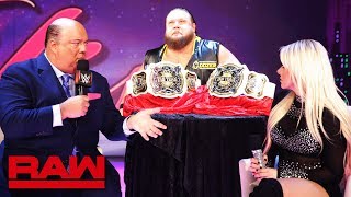 Otis Dozovic interrupts &quot;A Moment of Bliss&quot;: Raw, Jan. 14, 2019