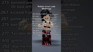 ROBLOX error code Meanings #roblox #music