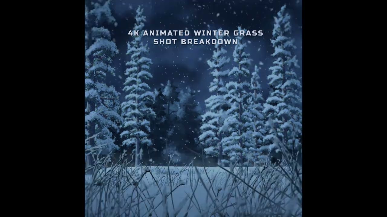 Animated Winter Snow and Grass