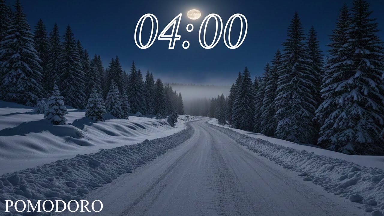 4 Minute Timer with Music - Study - Work - Deep Focus - Countdown Timer