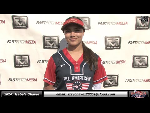 2024 Isabela Chavez Athletic Slapper, Shortstop, Outfield Softball Skills Video All American Mizuno