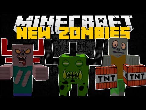 Minecraft MORE ZOMBIES MOD!! (NEW SCARY ZOMBIES MOBS)
