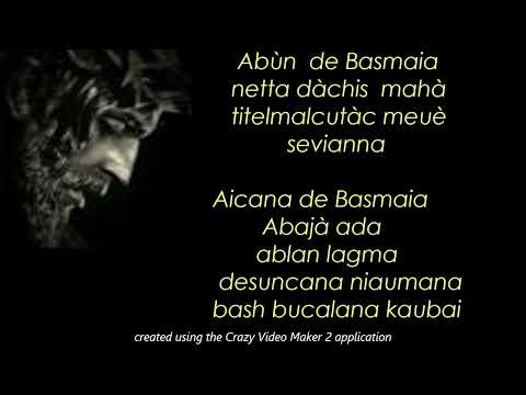 PADRE NUESTRO EN ARAMEO PRONUNCIALO Y CANTALO FACIL