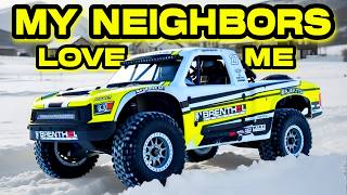 Losi Super Baja Rey 2.0 Terrorizes the Neighborhood in the Snow