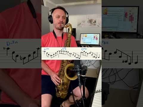 Jazz lessons - bebop vocabulary (Lick 88) Paul Jones!!!!