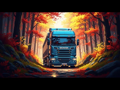 Euro Truck Simulator 2 ( Realistic Driving ) Scania R480 Topline | PNG Autumn Addon | 4K