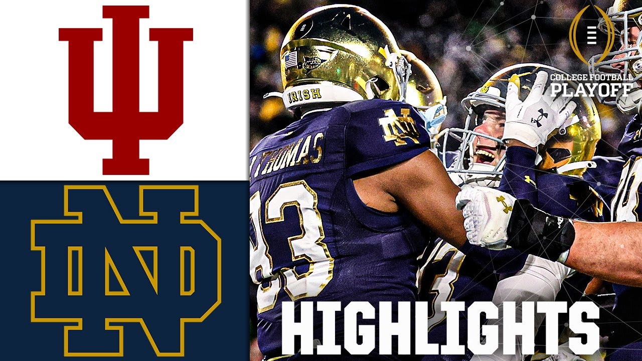 CFP First Round: Indiana Hoosiers vs. Notre Dame Fighting Irish | Full Game Highlights | ESPN CFB