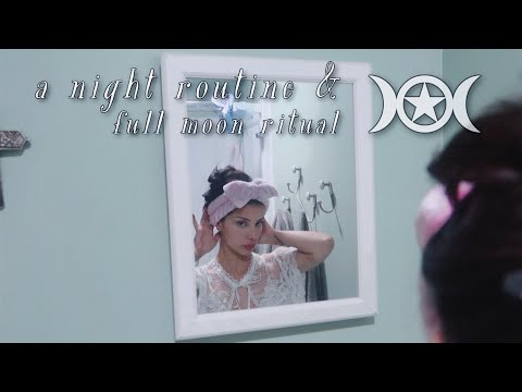 updated night routine & full moon ritual ♡