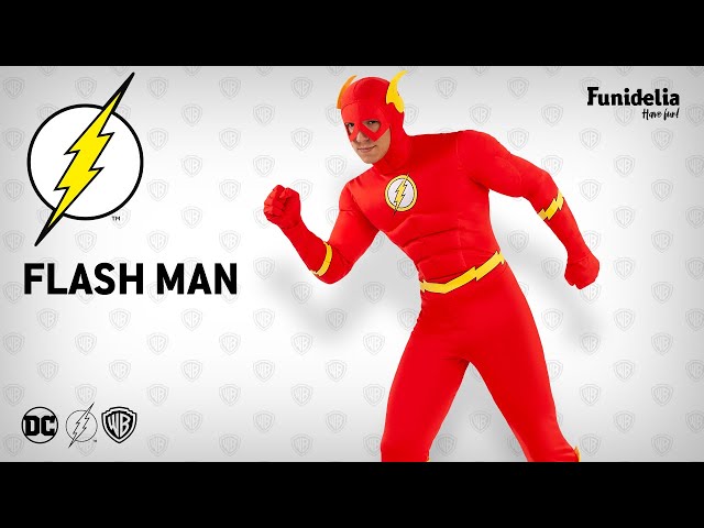 Vídeo relacionado con Funidelia Disfraz Oficial de Flash para niño, Incluye mono y gorro con alas, Superhéroes, DC Comics - Traje para niños para fiestas, Carnaval y Halloween, Talla 5-6 años