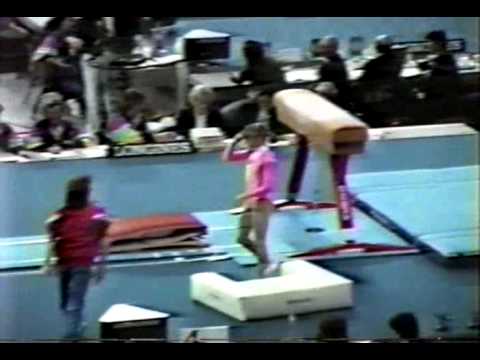 1st EF V URS Olesia Dudnik   1989 World Gymnastics Championships 9 987