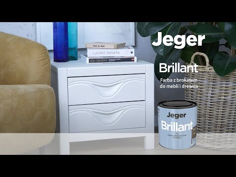 💡Film instruktażowy - Jeger Brillant farba dekoracyjna do mebli i drewna z efektem brokatowym - DIY