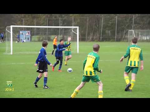 Blauw Zwart JO14-1 - Voorschoten '97 JO14-2