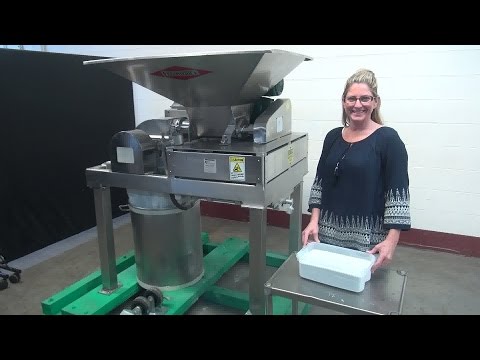 Fitzmill Auger Feed Stainless Steel Hammer Mill Demonstration