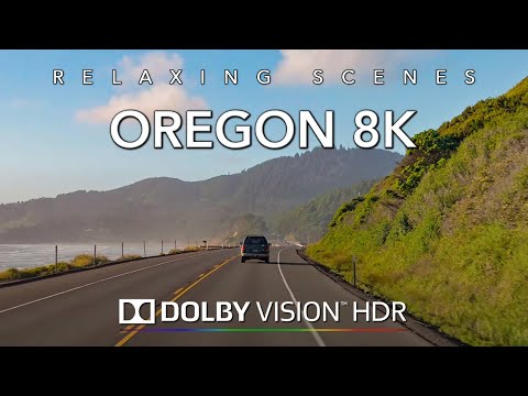 Road Trip USA Part 10 - Scenic Drive of Oregon Coastline 8K Dolby Vision HDR