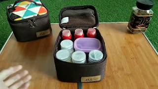 10 Botes Plastico Especieros Condimento Organizador Portátil