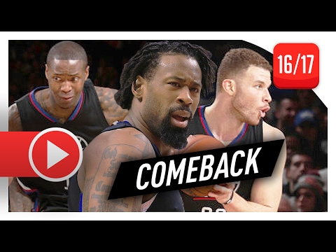 Blake Griffin, DeAndre Jordan & Jamal Crawford Highlights vs Knicks (2017.02.08) - The COMEBACK!