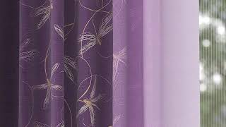 Комплект штор «Кенвикренс (фиолетовый)» — видео о товаре