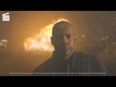 That moment when you destroy a container ship: The Equalizer (HD CLIP)