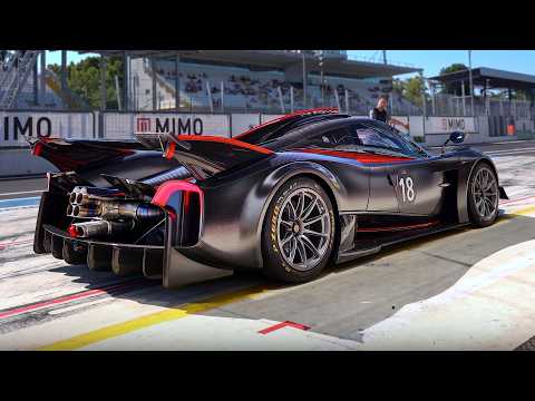 Thumbnail for Pagani's Exclusive Trackday: Huayra R, Zonda Revolución, R EVO Roadster *Onboards & RAW V12 Sounds* by Pagani Zonda