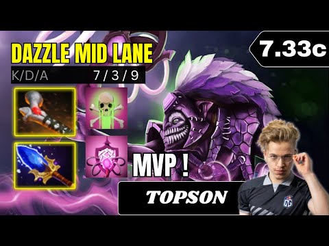 PATCH 7.33c - TOPSON GOD Dazzle Mid Lane Gameplay - Dota 2 Full Match Gameplay