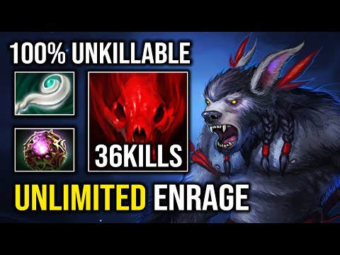 WTF 100% Unkillable Octarine Core + Eul Scepter Infinite Enrage 11K MMR Ursa Dota 2