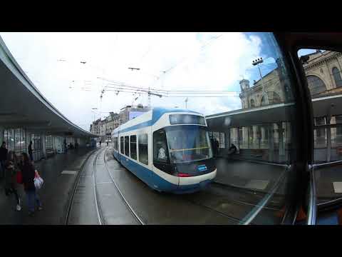 Tram 11 through Zürich, Rehalp - Auzelg in 11 minutes timelapse.