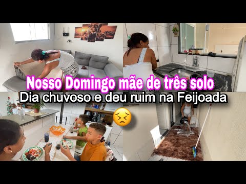 My Sunday as a Single Mom 😔☔ | Rainy Day, House to Take Care of, and the Feijoada Went Wrong