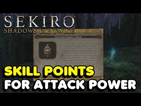 Sekiro - How To Get The Dancing Dragon Mask (To Trade Skill Points For Attack Power)