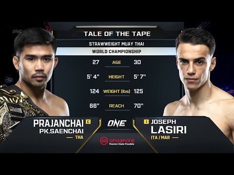 Joseph Lasiri vs Prajanchai P.K.Saenchai full fight