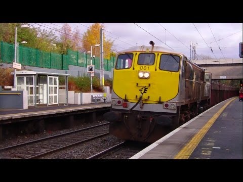 Class 071 Locomotive with Ore Wagons - Harmonstown Station, Dublin