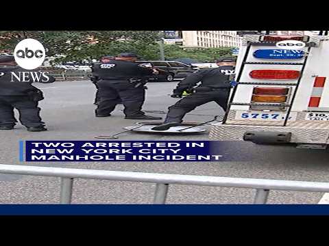 Two arrested in New York City manhole incident