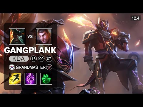 Gangplank Top vs Jayce - KR Grandmaster - Season 12 Patch 12.4