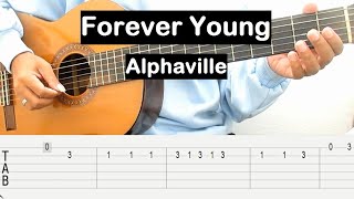 Forever Young Guitar Tutorial (Alphaville) Melody Guitar Tab Guitar Lessons for Beginners