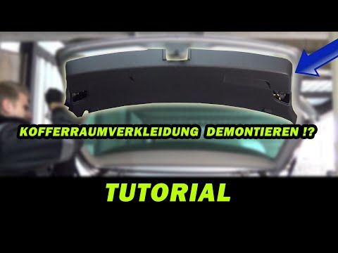 HECKKLAPPENVERKLEIDUNG VW GOLF 5 DEMONTIEREN | TUTORIAL | KOFFERRAUMABDECKUNG | FACTOREM