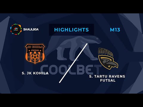 JK Kohila - Tartu Ravens Futsal. Coolbet Saaliliiga. MD 13. Highlights