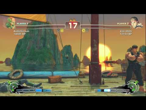 SSF4: PPN (Dhalsim) VS kiss shots (Ryu)