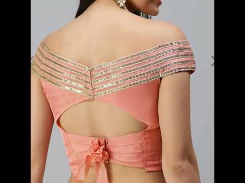 off-shoulder blouse design : part 17