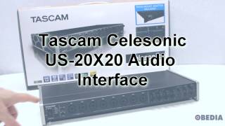 Video thumbnail for Tascam US20X20 audio interface overview by OBEDIA