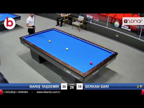 BARIŞ TAŞDEMİR & SERKAN SARİ Bilardo Maçı - 2022 1.LİG PLAY-OFF-1.TUR