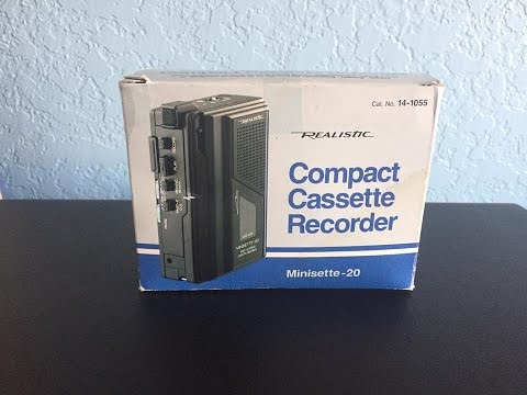 Vintage Realistic Compact Cassette Recorder Minisette-20