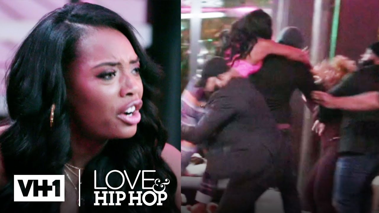 Yandy Runs Up On Kimbella For Throwing A Drink At Her! | Love & Hip Hop: New York