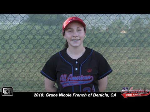 2018 Grace French Pitching and 2nd Base Softball Skills Video