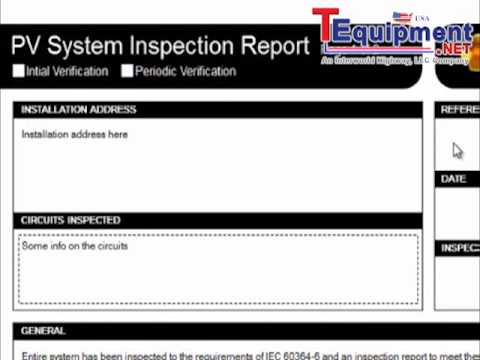 Seaward SolarCert Elements Solar Customized Test Reports