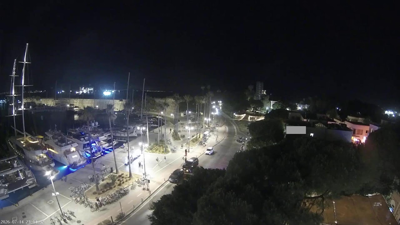 Live webcam view of Kos Marina Boulevard